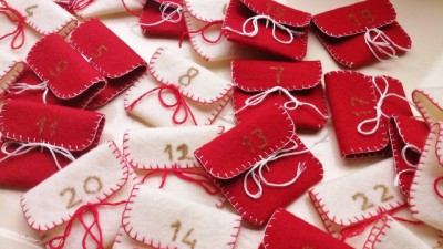 Advent slinger met Edding paint marker