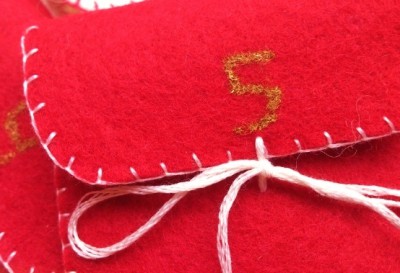 Advent slinger met Edding paint marker