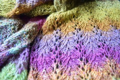 een sjaal breien van Noro Silk Garden Lite