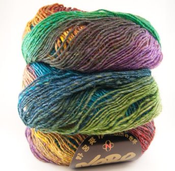 sjaal breien van noro silk garden lite