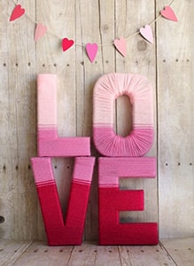 Love letters decoratie
