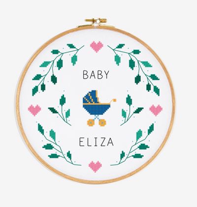 baby borduren borduurring