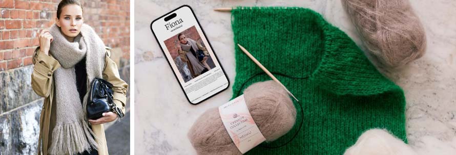 Dubbel gebreide sjaal Fiona | hobbygigant.nl