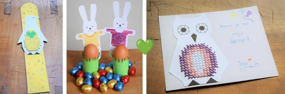 Met borduurkaarten leren kinderen borduren | hobbygigant.nl