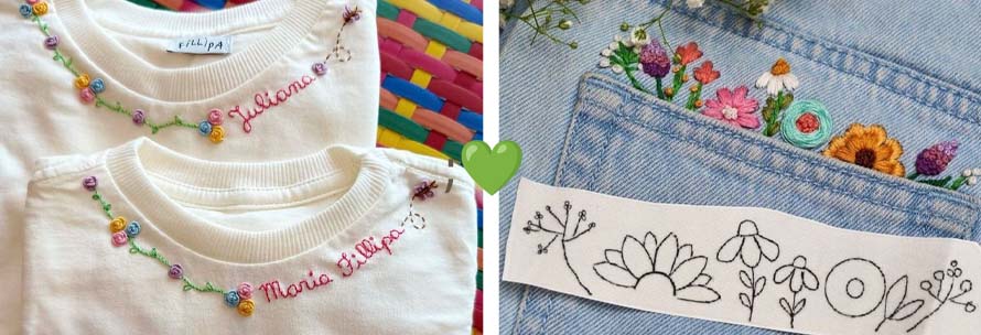 Vrij borduren op kleding en accessoires | Leren borduren | hobbyigant.nl