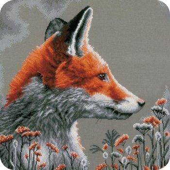 Prachtig borduurpakket vos