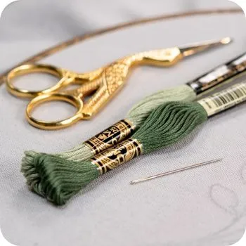 Benodigdheden vrij borduren