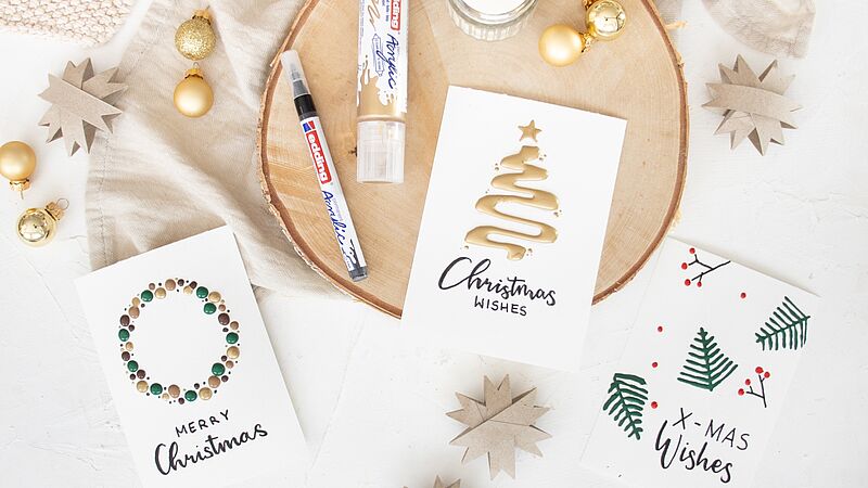 Je eigen kerstkaarten maken stap 2