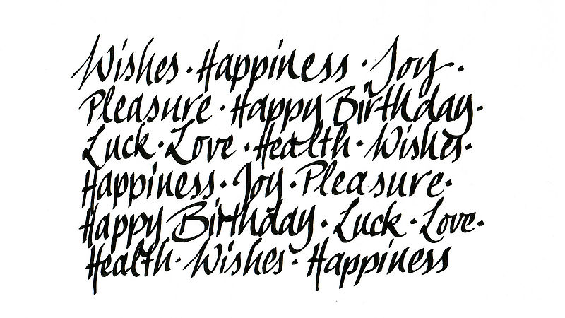 Kalligrafie voor beginners 2