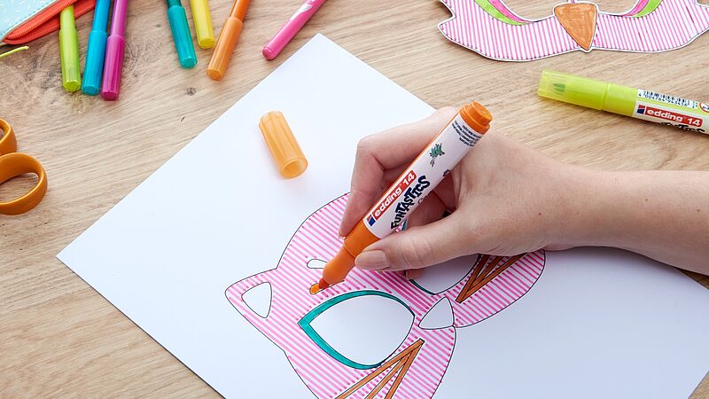 dierenmaskers maken! stap 2