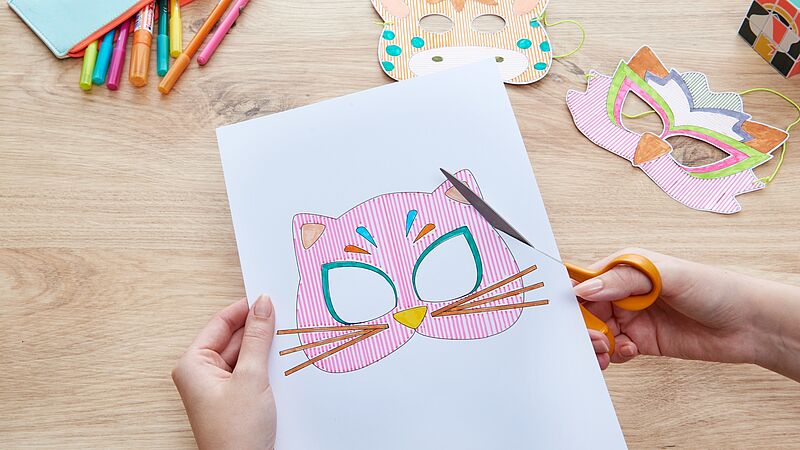 dierenmaskers maken! stap 3