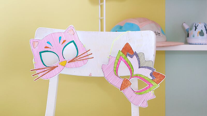 dierenmaskers maken! stap 5