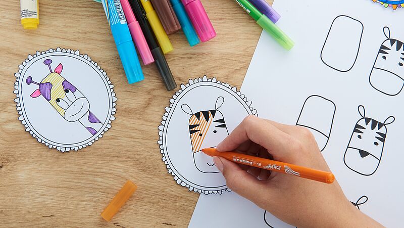 dierenplaatjes tekenen stap 2 