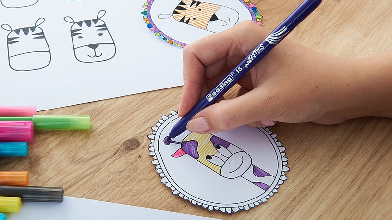 dierenplaatjes maken stap 3