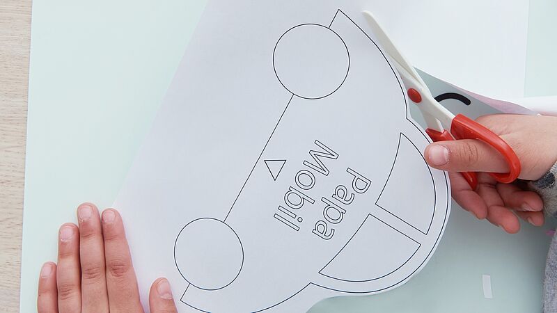 parkeerschijf knutselen stap 2