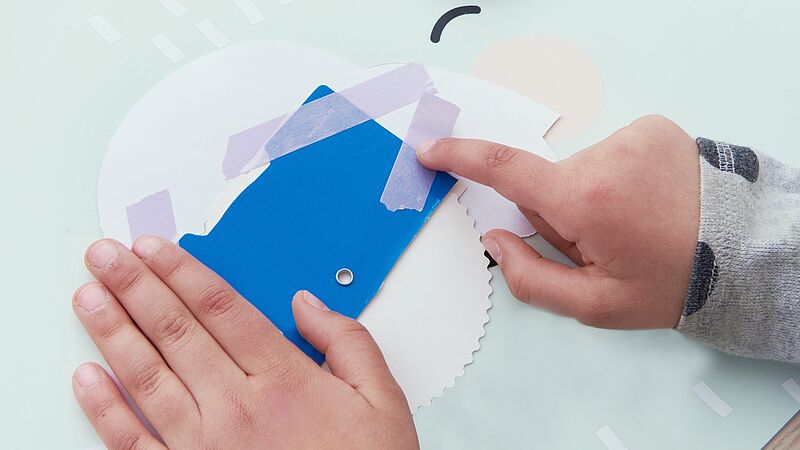 parkeerschijf knutselen stap 3