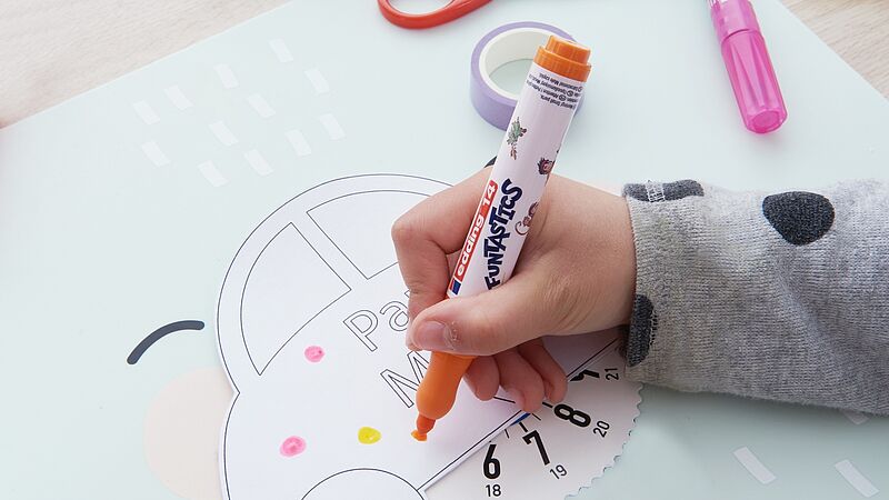 parkeerschijf knutselen stap 4