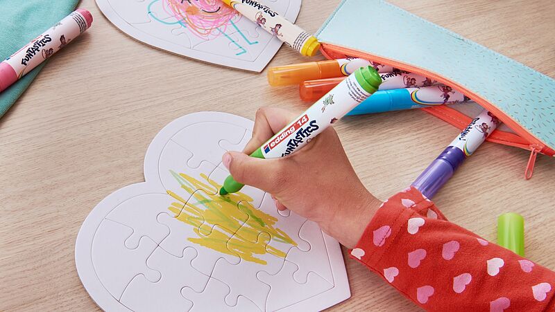 puzzel knutselen stap 2