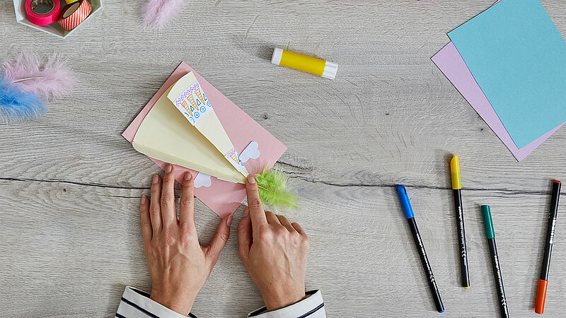 uitnodiging maken voor een feestje stap 6