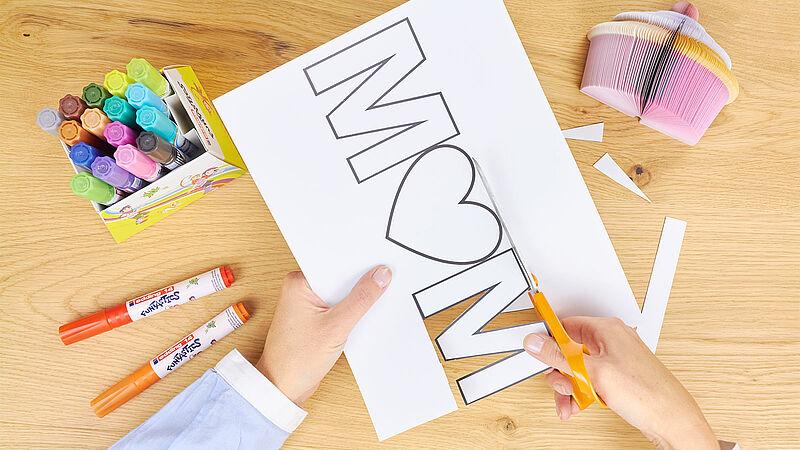 unieke moederdag kaart stap 2