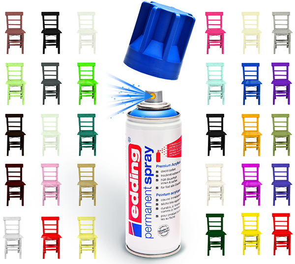 edding spuitbussen met keuze uit 30 kleuren