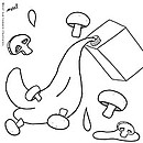 champignons template diepvrieszakjes edding