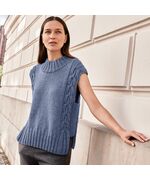 Dames spencer met kabelpatroon breien - Lana Grossa New Classic breipakket | hobbyigant.nl