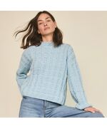 Damestrui met blokmotief breien - Lana Grossa breipakket | hobbygigant.nl