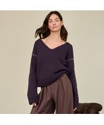 Damestrui met V-hals breien - Lana Grossa breipakket | hobbygigant.nl