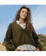 Mosspath vest voor dames breien - Novita Signature breipakket