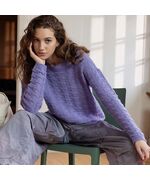 Cashmere damestrui Elle breien - Lang Yarns breipakket