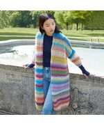 Lang gekleurd damesvest breien - Lang Yarns breipakket | hobbygigant.nl