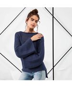 Luchtige damestrui breien - Lang Yarns Norma breipakket | hobbygigant.nl