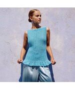 Dwars gehaakt topje voor dames - Lang Yarns Whisper haakpakket | hobbygigant.nl