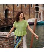 Dames zomertop haken - Lang Yarns Whisper haakpakkett | hobbygigant.nl