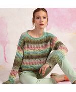 Ajour damestrui Jonne breien - Lang Yarns breipakket