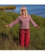 Bretons gestreepte zomertrui Chloé breien - Lang Yarns breipakket | hobbygigant.nl