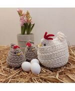 Kippen familie haken - Hobby Gigant haakpakket