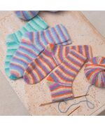 Gestreepte sokken breien - Lana Grossa breipakket, 2 image