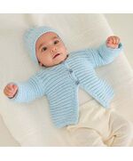 Baby vestje met mutsje breien - Lana Grossa breipakket | hobbygigant.nl