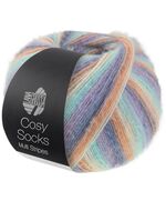 Lana Grossa Cosy Socks Multi Stripes 153 | gekleurd sokkengaren | hobbygigant.nl