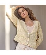 Kort damesvest breien - Lana Grossa Popcorn breipakket | hobbygigant.nl