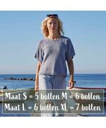Tweed zomershirt Caia breien - Lang Yarns breipakket