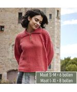 Dames polotrui breien - Lang Yarns Bliss breipakket