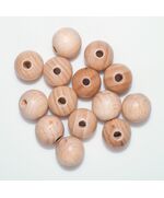 Houten kralen 15 mm - 14 stuks | hobbygigant.nl