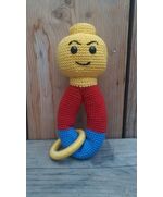 Lego baby rammelaar haken - haakpaktroon Lego