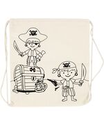 Katoenen rugtasje met piraten opdruk | HobbyGigant