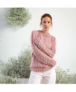 Katoenen damestrui met ajour patroon breien - Lang Yarns Amira breipakket | hobbygigant.nl