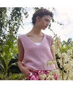 Dames top met V-hals breien - Lang Yarns Bliss breipakket | hobbygigant.nl