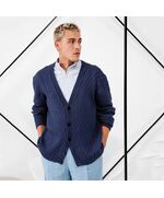 Trendy herenvest breien - Lang Yarns Norma breipakket | hobbygigant.nl